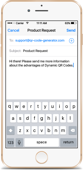 email via qr code