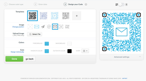 how to get my outlook email qr code