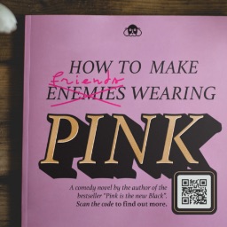 Example usage of a QR Code on the cover of a self-help book.