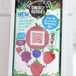 Example usage of a QR Code in a nutritional drink packaging.