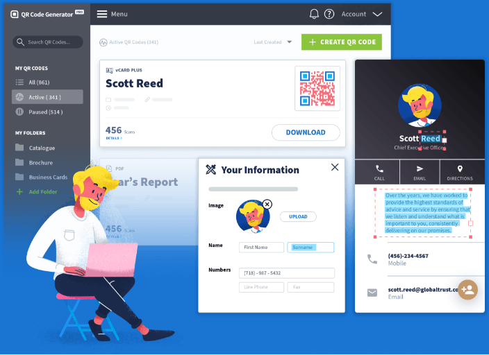 QR Code Generator PRO lets you fully customize your QR Codes for great marketing campaigns