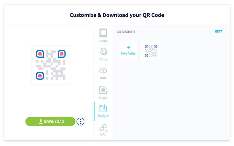 To download in other file formats, select the three vertical dots next to the Download button