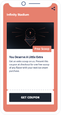 Mobile-friendly QR Code landing page advertising a coupon deal.