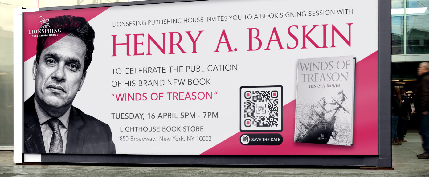 QR Code idea on a billboard to promote a new book.