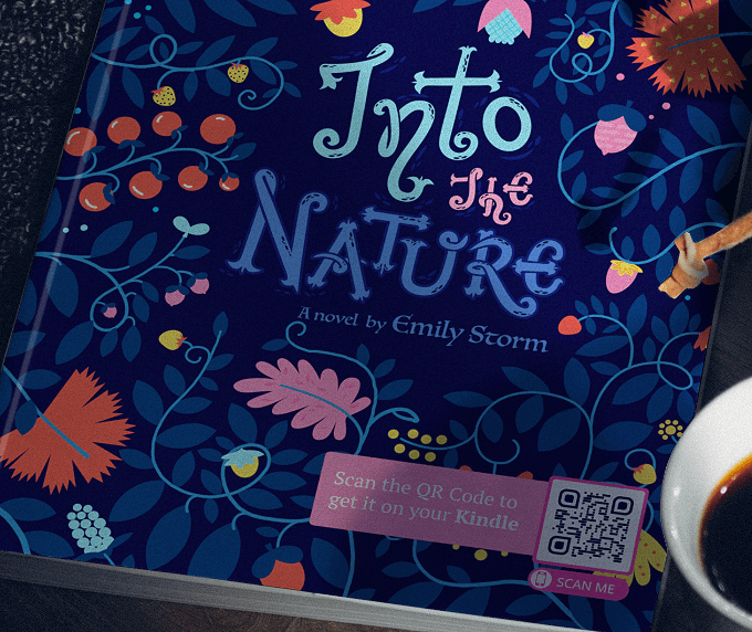A children’s book cover with a QR Code that contains a snippet of the book in a PDF file.