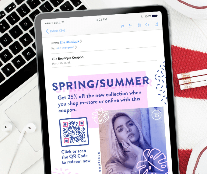 QR Codes on Emails QR Code Generator