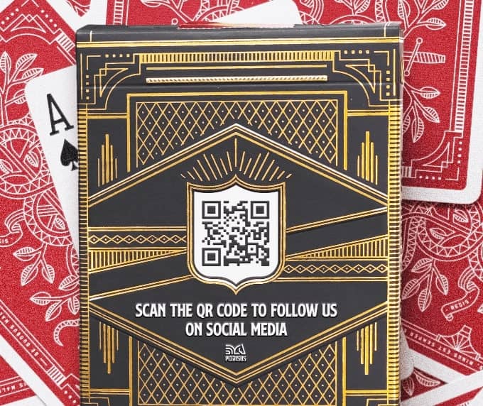 QR Code idea on a tabletop game that promotes social media