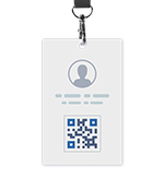 Creative QR Code ideas on badges