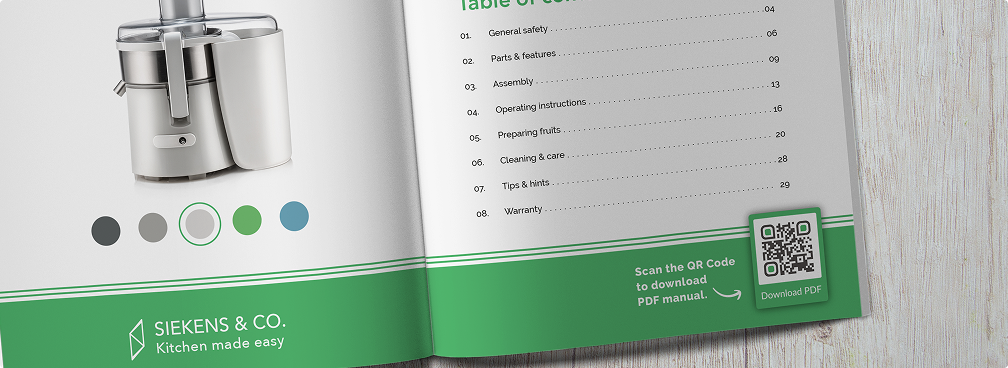 You can leverage PDF QR Codes to provide pertinent information and tutorials.