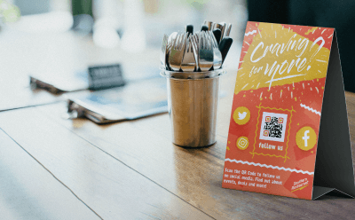 QR Code idea on a business card with a save-to-phone feature