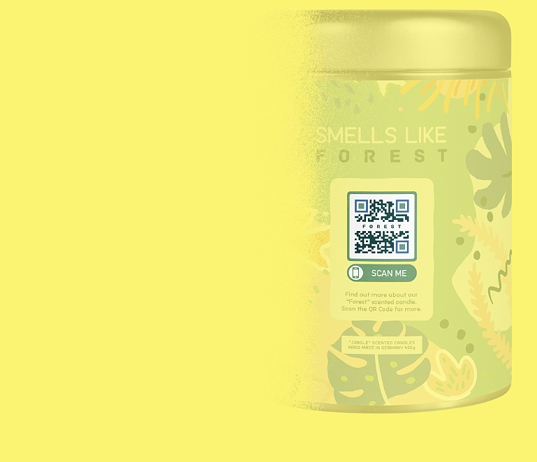 QR Code idea on a consumer packaged goods that opens a website URL