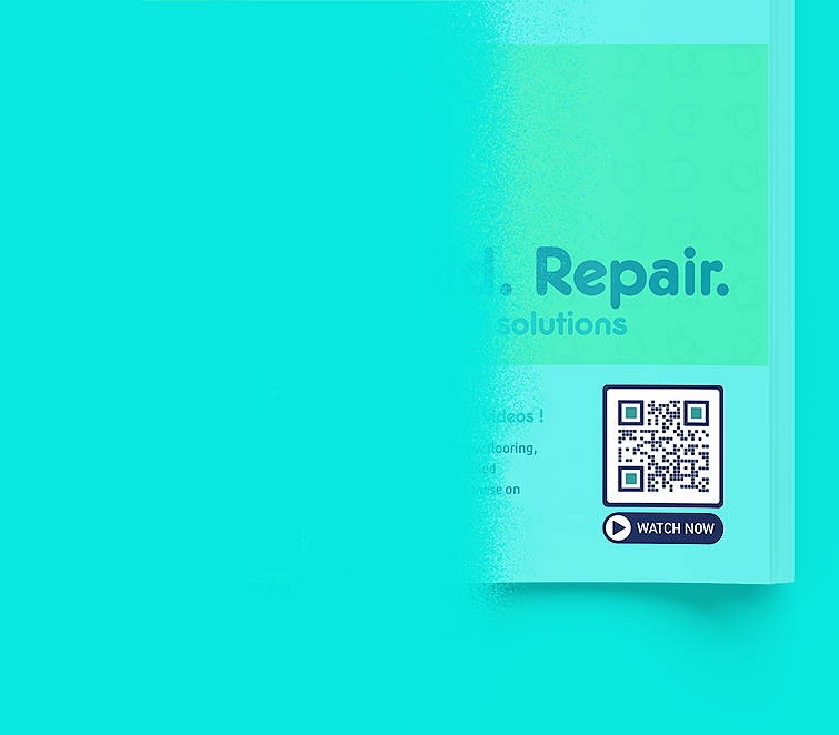 QR Code idea for a home repairs company that displays Youtube videos